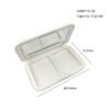st-cp-002-06 Dimension marked photo of white makeup palette, size 108.8mm*70.3mm, weight 66.8g, capacity 10g total