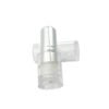 Transparent lipstick tube with silver plating middle part, empty lipstick packaging for 3.5g lipstick