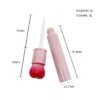 st-ls-007-06 Dimension drawing of 3g heart lip gloss tube, empty weight 14.7g with size marked